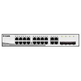 D-LINK DGS-1210-20, Gigabitowy inteligentny przełącznik z 16 portami 10/100/1000Base-T i 4 portami Gigabit MiniGBIC (SFP),