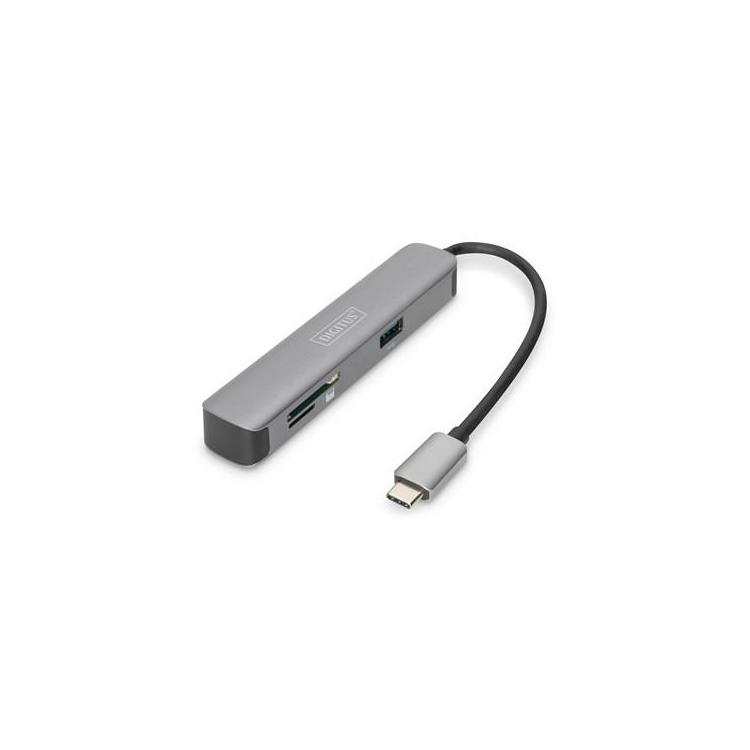 Stacja dokująca DIGITUS USB-C, 5 portów, 4K/30 Hz, HDM