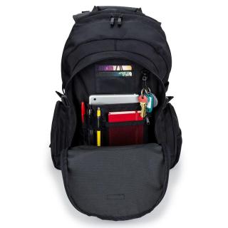 NOTEBOOK BACKPACK/BLACK NYLON