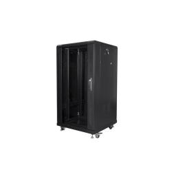 Szafa instalacyjna Rack stojąca 19" 22U 600x600 czarna...