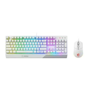 KEYBOARD +MOUSE/VIGOR GK30 COMBO WHITE US MSI