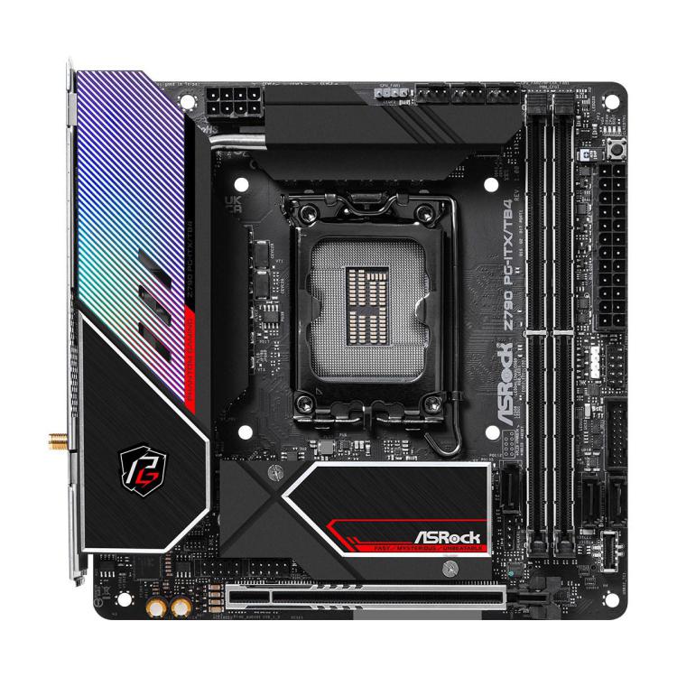 ASRock | Z790 PG-ITX/TB4 | Rodzina procesorów Intel | Gniazdo procesora LGA1700 | Moduły DIMM DDR5 | Gniazda pamięci 2 |