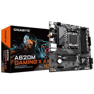 Rodzina procesorów Gigabyte A620M GAMING X AX 1.0 M/B Gniazdo procesora AMD AM5 DDR5 DIMM Gniazda pamięci 4 Obsługiwane