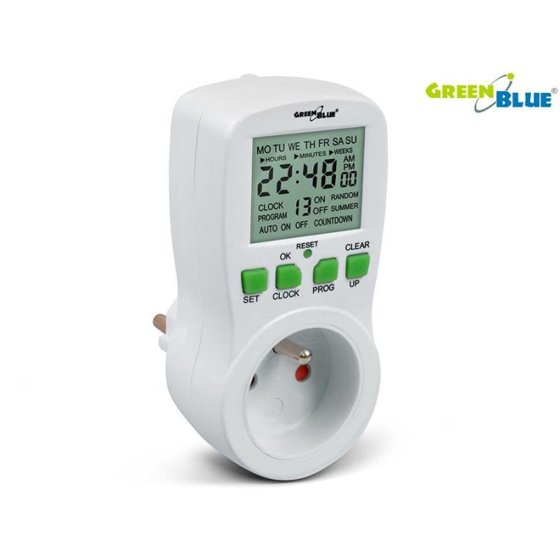 Timer cyfrowy GreenBlue GB107 16 programów max 240 programów