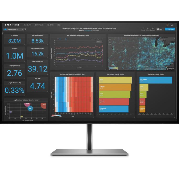 HP Z27q G3 QHD 68,6 cm (27") 2560 x 1440 px Quad HD monitor LED Srebrny