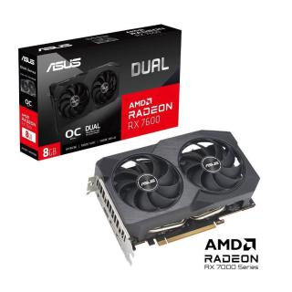 VGA PCIE8 RX7600 8GB GDDR6/DUAL-RX7600-O8G-V2 ASUS