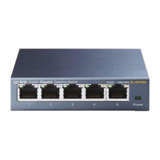 TP-Link TL-SG105 switch niezarządzalny L2 Gigabit Ethernet (10/100/1000) Czarny