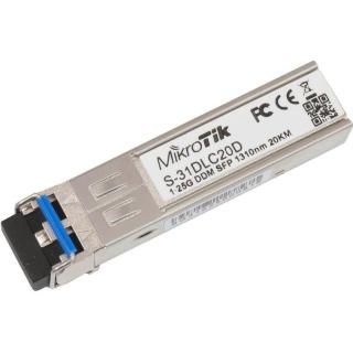 Mikrotik S-31DLC20D moduł przekaźników sieciowych 1250 Mbit/s SFP 1310 nm