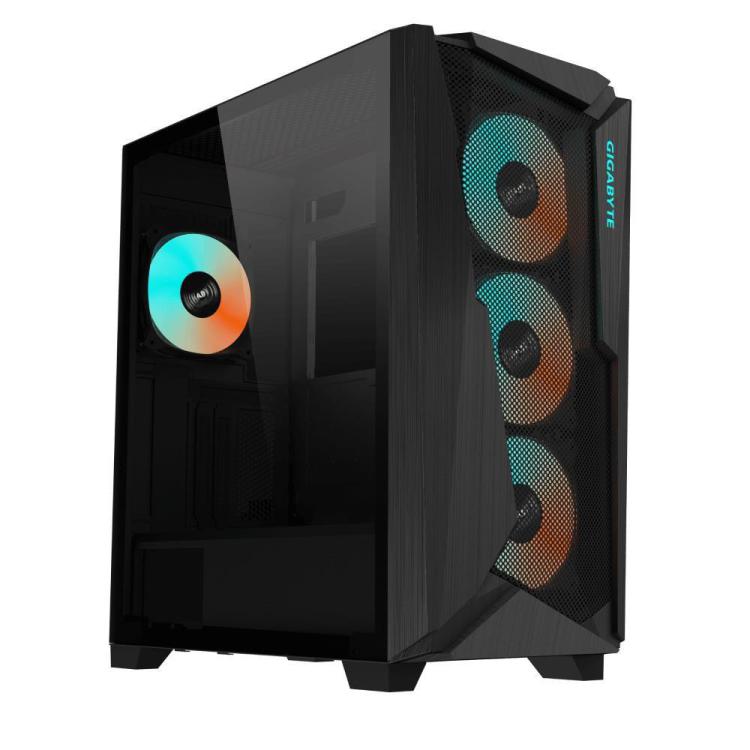 CASE MIDITOWER ATX W/O PSU/GB-C301G BLACK GIGABYTE