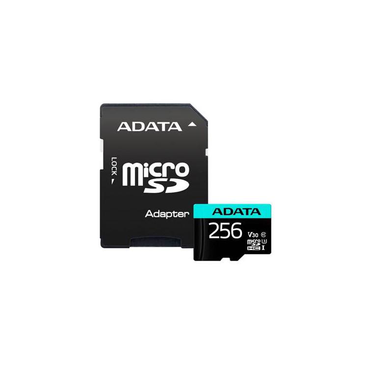 MEMORY MICRO SDXC 256GB W/AD./AUSDX256GUI3V30SA2-RA1 ADATA