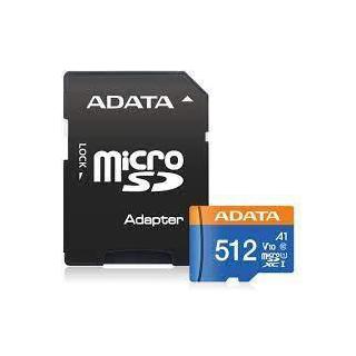 MEMORY MICRO SDXC 512GB W/AD./AUSDX512GUICL10A1-RA1 ADATA