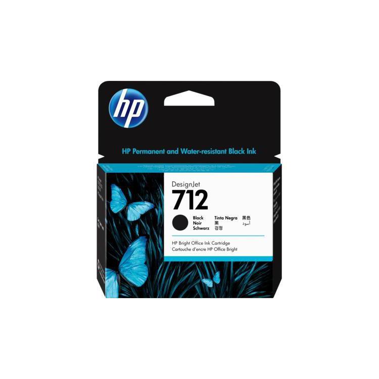 INK CARTRIDGE BLACK NO.712/80ML 3ED71A HP