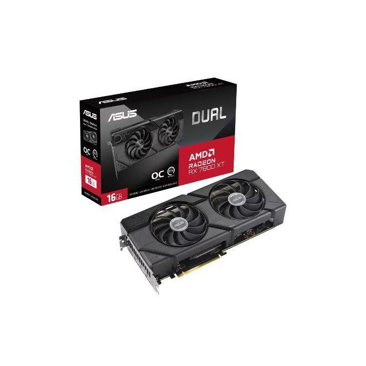 VGA PCIE16 RX7800XT 16GB GDDR6/DUAL-RX7800XT-O16G ASUS