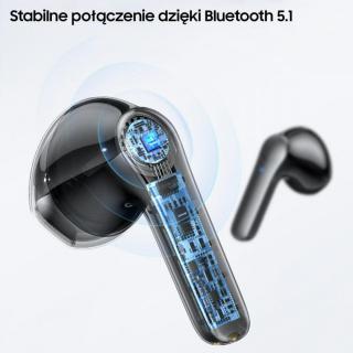 Słuchawki Bluetooth TWS 5.1 XH Series Dual microfon niebieskie