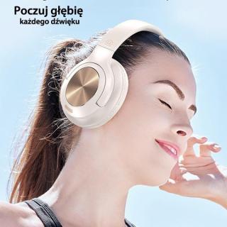 Słuchawki Bluetooth 5.3 Nauszne US-YH Series beżowe