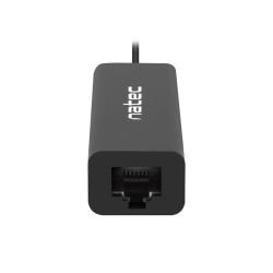 Hub USB Natec 3x USB 2.0 + RJ45 Dragonfly czarny