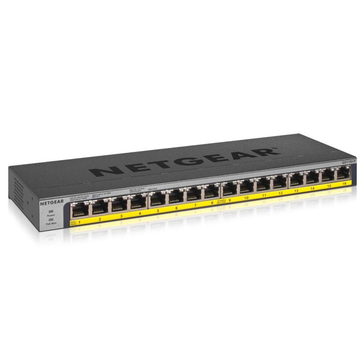 16-PORT POE/POE+GB UNMGD SWITCH/76W