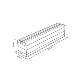 Uchwyt do klimatyzatora Maclean MC-863 do 100kg długość ramienia 450mm PVC kpl 2szt