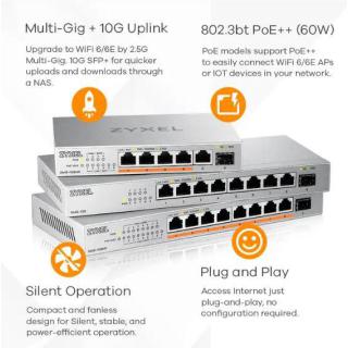 Przełącznik 8P 2,5G+ 1SFP+ XMG-108-ZZ0101F