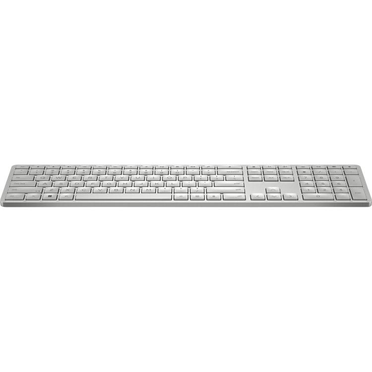 Klawiatura HP 970 Programmable Wireless Keyboard bezprzewodowa srebrna 3Z729AA