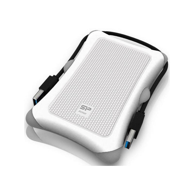 Dysk zewnętrzny Silicon Power ARMOR A30 1TB 2,5" 5400 USB 3.0 WHITE / PANCERNY / wstrząsoodporny