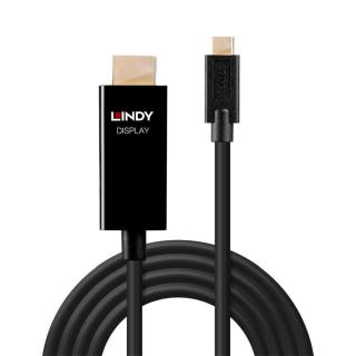 Kabel adapter LINDY USB-C na HDMI 4K60 HDR 2m czarny