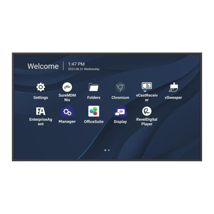 Monitor ViewSonic CDE6530 65" 4K Presentation Display 24/7