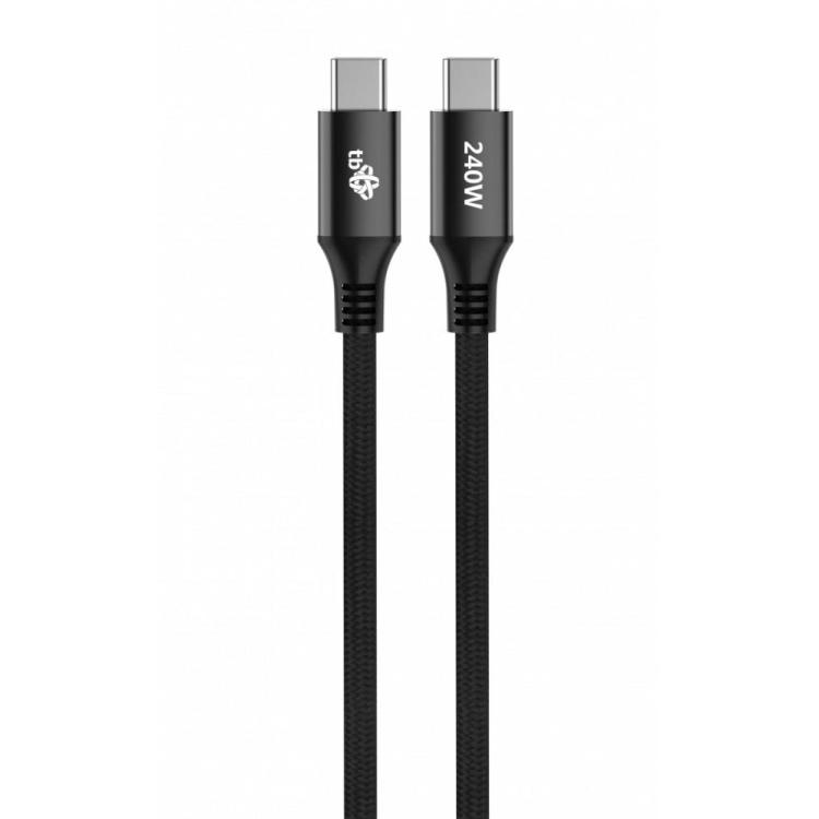 Kabel USB C - USB C 1m 240W czarny