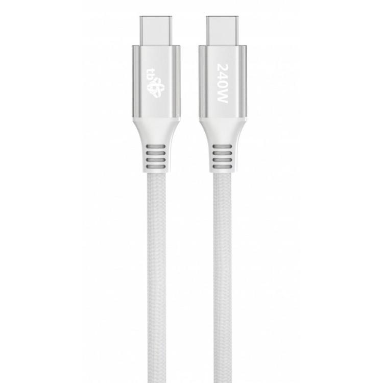 Kabel USB C - USB C 1m 240W biały