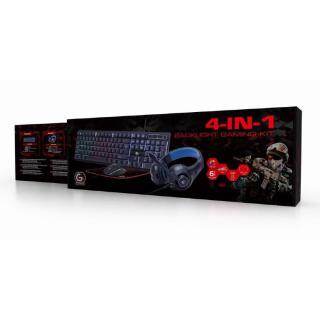 KEYBOARD USB GAMING KIT ENG/GHOST GGS-UMGL4-02 GEMBIRD