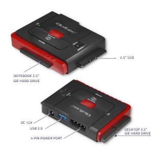 Qoltec Adapter USB 3.0 do IDE | SATA III