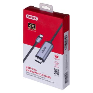 Unitek Adapter USB-C na DP 1.4 8K@60Hz kabel 1,8 m