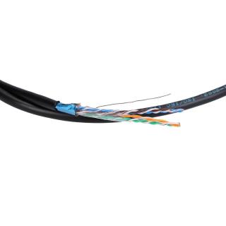 Extralink CAT5E FTP (F/UTP) V2 Zewnętrzny | Kabel sieciowy skrętka | 100M