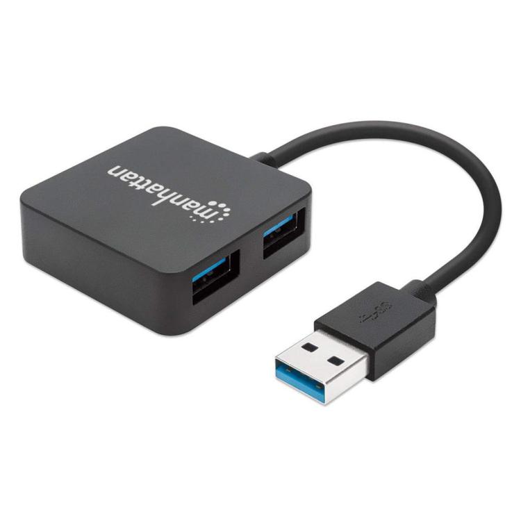 4-Portowy Mini Hub USB 3.0 Rozdzielacz 4x USB-A Manhattan