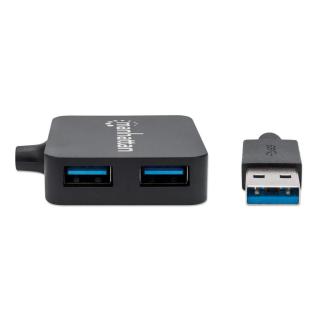 4-Portowy Mini Hub USB 3.0 Rozdzielacz 4x USB-A Manhattan