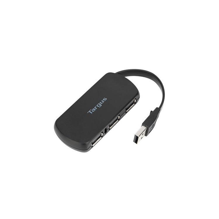 4 PORT USB 2.0 HUB BLACK/.