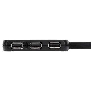 4 PORT USB 2.0 HUB BLACK/.