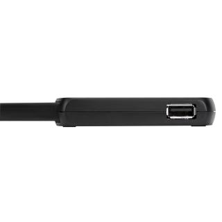 4 PORT USB 2.0 HUB BLACK/.