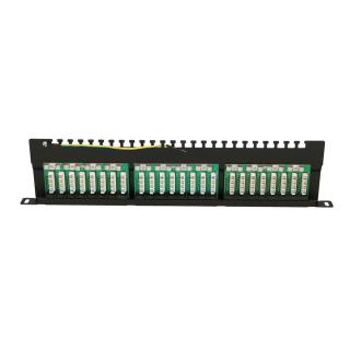 Extralink CAT6 UTP 0,5U | Patchpanel | 24 porty