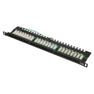 Extralink CAT6 UTP 0,5U | Patchpanel | 24 porty