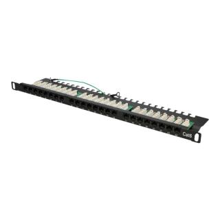 Extralink CAT6 UTP 0,5U | Patchpanel | 24 porty