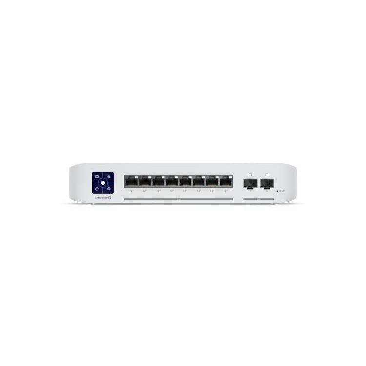 Ubiquiti UniFi L3 Switch 8 PoE+ 120W 2.5GbE, 2x SFP+ 1.3" touch LCM