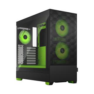 Projektowanie fraktalne | Pop Air RGB | Szyba boczna | Green Core TG Przezroczysty odcień | ATX, mATX, Mini ITX | Zasilacz w