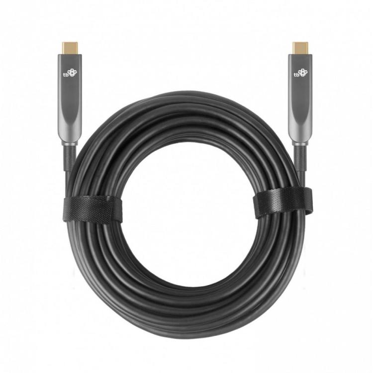 Kabel video USB C-C Optyczny 5m 4K