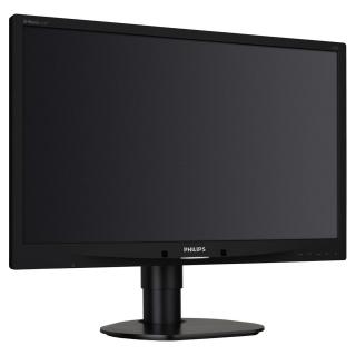 Monitor Philips 243V7QDSB/00 (24" TN FullHD 1920x1080 DisplayPort, DVI, VGA czarny)