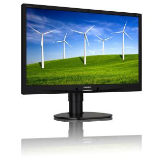 Monitor Philips 243V7QDSB/00 (24" TN FullHD 1920x1080 DisplayPort, DVI, VGA czarny)