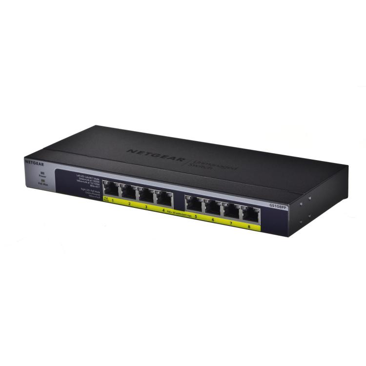 8-PORT GIGABIT ETHERNET POE+/UNMGD SWITCH WTH 120W POE BUDGET