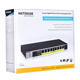 8-PORT GIGABIT ETHERNET POE+/UNMGD SWITCH WTH 120W POE BUDGET