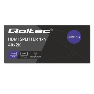 Aktywny rozdzielacz Splitter 4 x HDMI 4K x 2K | 3.4Gb/s