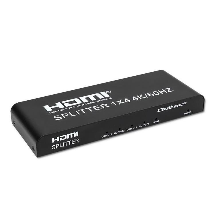 Aktywny rozdzielacz Splitter 4 x HDMI 4K x 2K | 6Gb/s | 60Hz